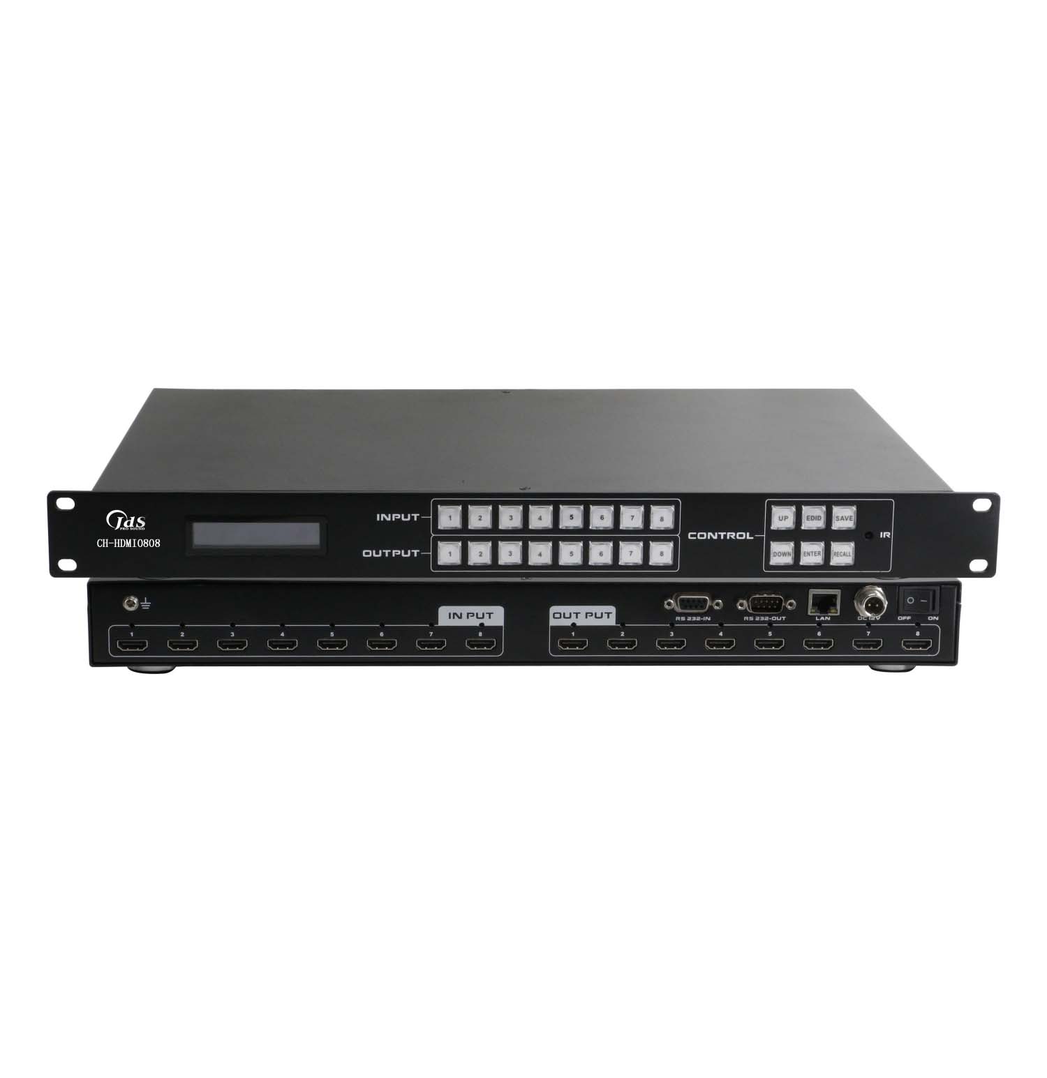 CH-HDMI0808(4K)    8X8HDMI矩阵(4K版)